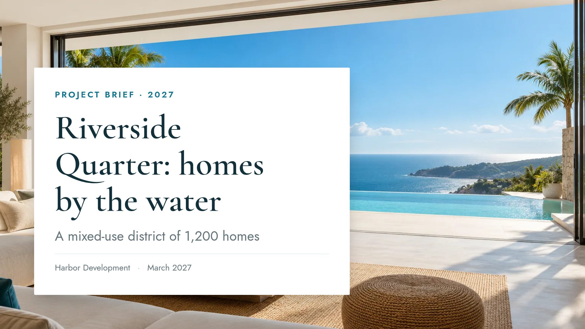 Villa Pool slide 2