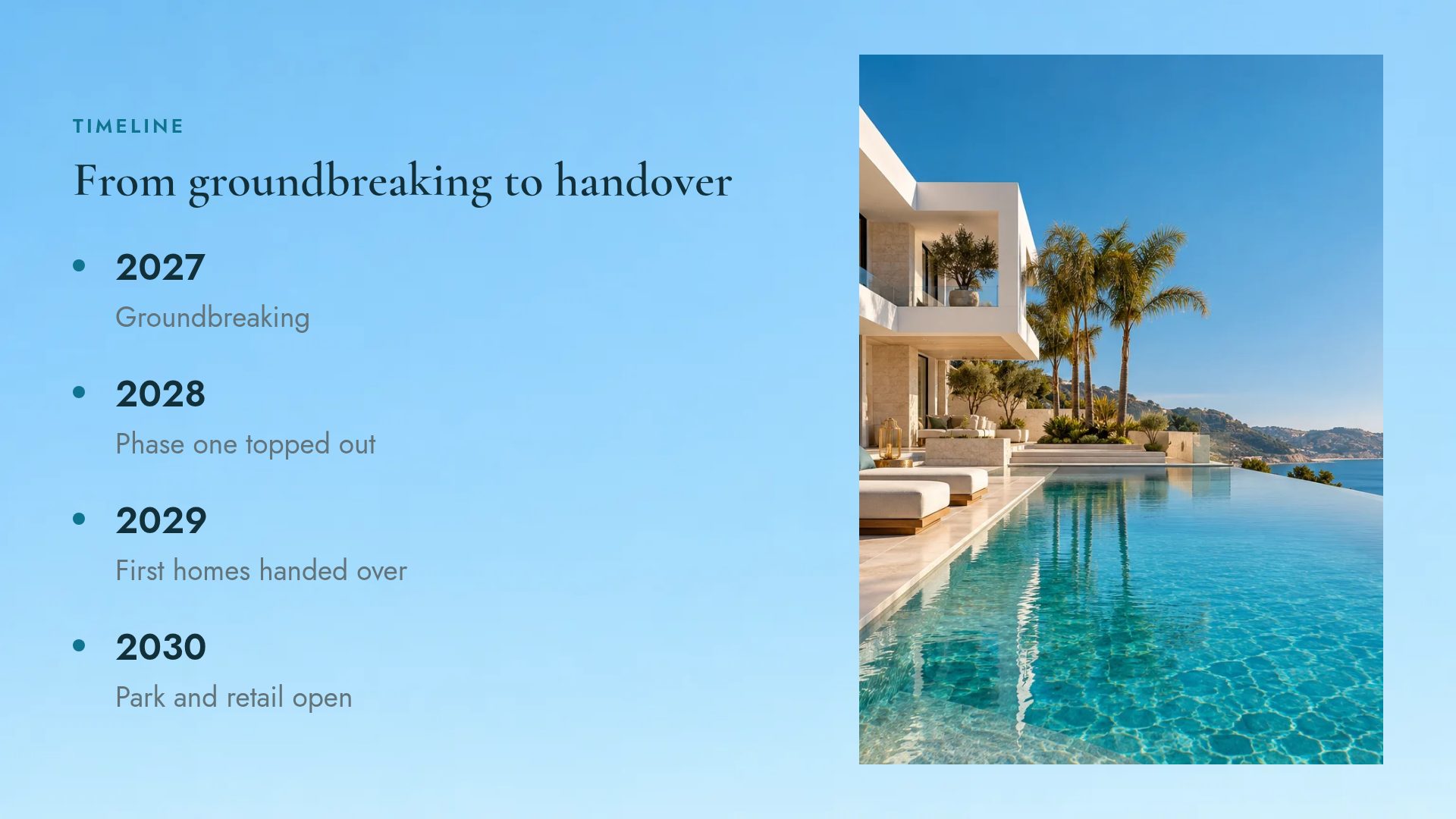 Villa Pool slide 6
