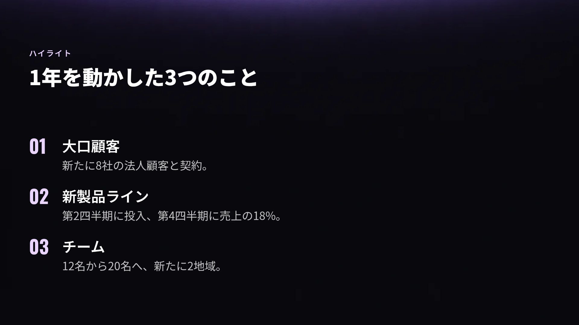 バイオレットグロウ スライド 5