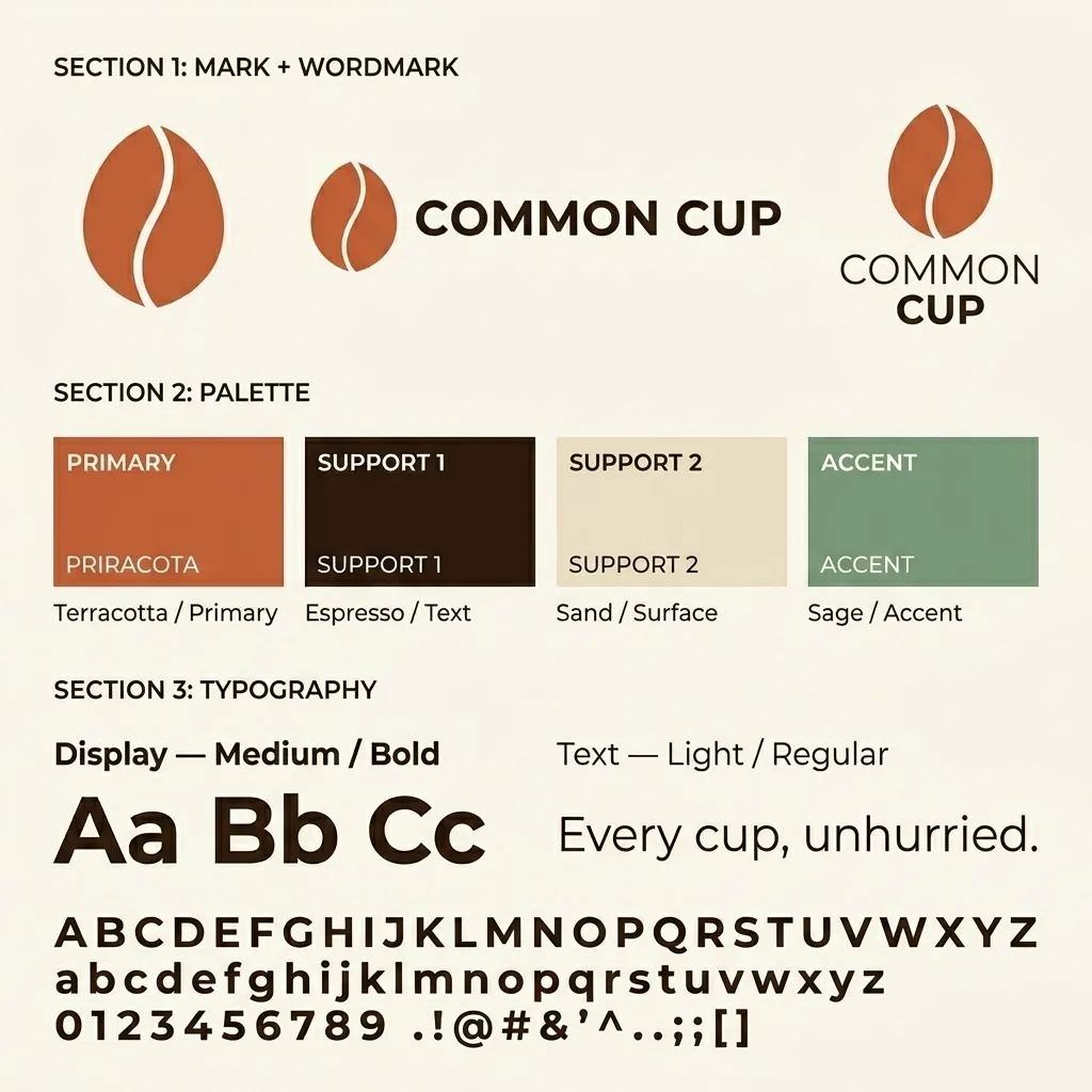 Brand guidelines page